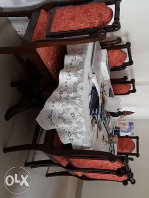 Dining table with 6 chair..solid wood