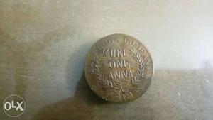  East India Company One Anna Coin
