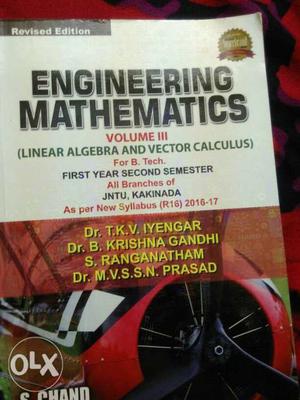 Engineering mathematics - M3 for all 1 year