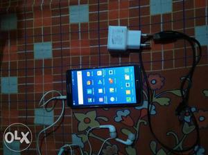 Galaxy note 3 with original charger and headphone.