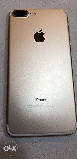I phone 7plus 256gb, gold colour, complete box, 1