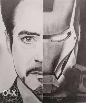 Iron Man graphite sketch. If you want your own