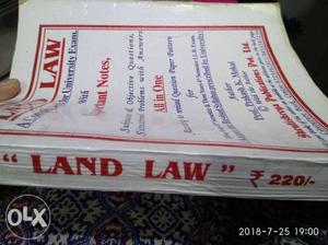 Land Law Book for 3 years LLB (4th semester)