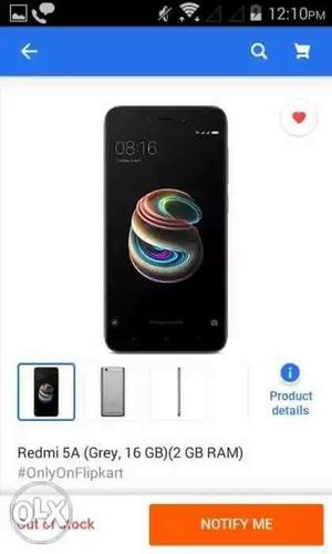New Sealed Packed Redmi 5A (16gb, grey colour)
