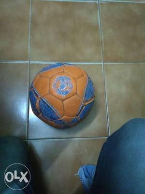 Orange And Blue Soccer Ball