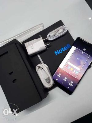 Samsung galaxy note 8 with alll accessories