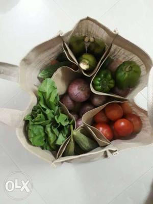 Vegetable jute toe bag