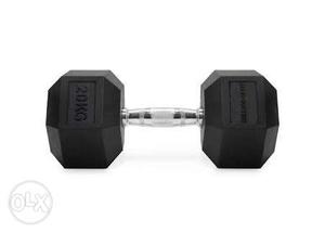 10 Kg Black Steel Dumbbells