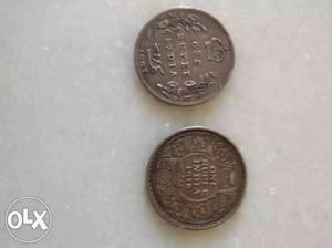 111and102 years old silver coins