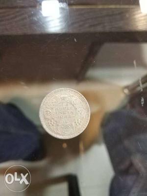 1/4th of a rupee. Dated . Before independence.