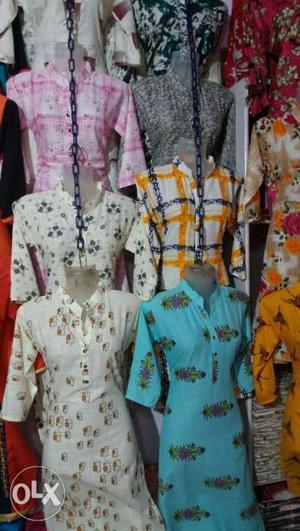 200 piece lot of cotton kurtis lot also available