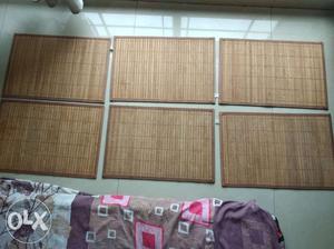 Bamboo table mats - 6 pieces