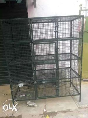 Black Metal Bird Breeding Cage