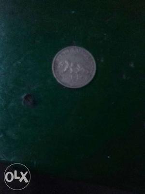Half rupee coin of India().Backside George vi