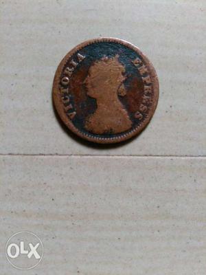 Old coin in India in  (VICTORIA EMPRESS)