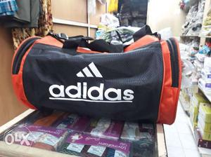 Orange And Black Adidas Duffle Bag