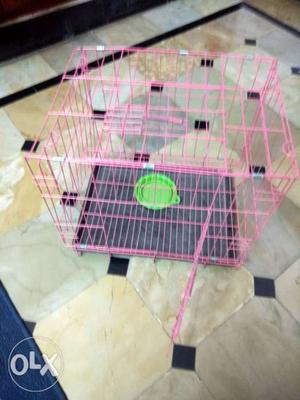 Pet cage.Brand new Pink colored