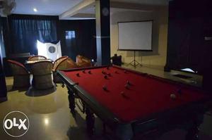 Pool table on rent /- per month