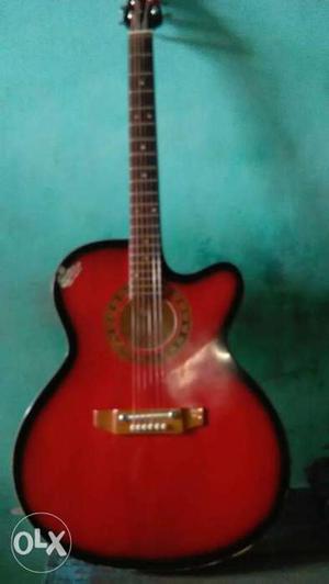 Red And Black Cutawayelectric Guitar