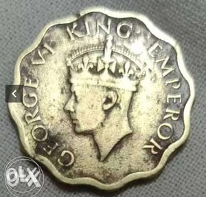 Scalloped Edge Silver-colored George 4 King Coin Screenshot