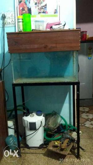 2×1×1 aquarium with stand and top cover