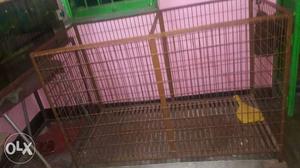 4ft × 2ft × 3ft dog cage with aluminium tray