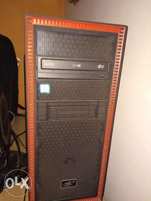 Black And Brown Computer Tower