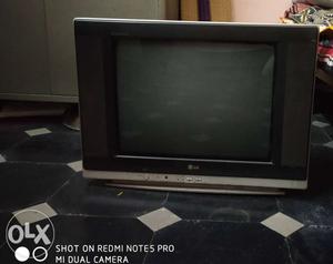 Black And Gray CRT TV