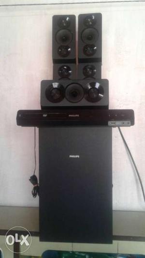 Black Home Theater System Set