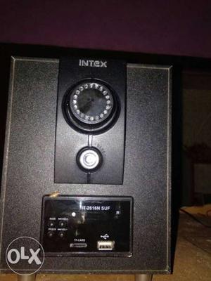 Black Intex Subwoofer Speaker