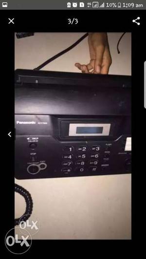 Black Panasonic Fax Machine Screenshot