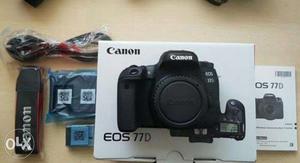 Canon EOS 77D DSLR Camera with dual lens