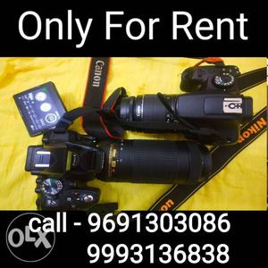 DSLR D  & D  for Rent with 