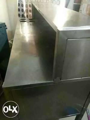 Fastfood counter steel full ss