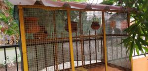 Full metal cage for birds