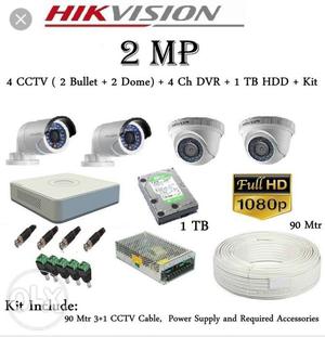 HIKVISION Full HD camera & DVR  hd Kit