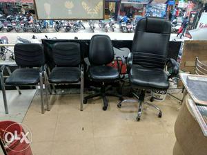 Office chairs for sale 1 boss, 1 manager & 2 visitor