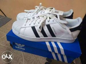 Price rs  size 9 Adidas superstar shoes brand