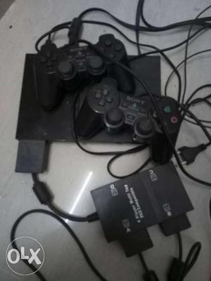Ps 2 console with 3 joysticks