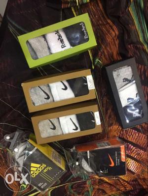 Reebok puma addidas three pair socks available at wholesale