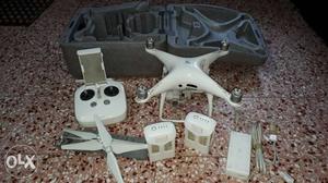 White Quadcopter With Remote