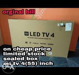 Xiaomi Mi Smart TV 4 Original bill Sealed box Free delivery
