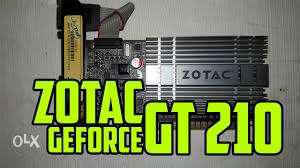 Zotac gt 210 graphics card..full ok..