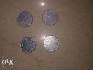 25 paisa silver coins