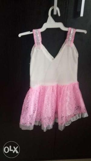Baby frock pink color for 1 year