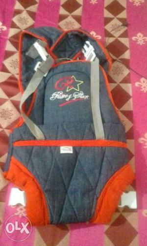 Baby's Gray And red Carrier bag