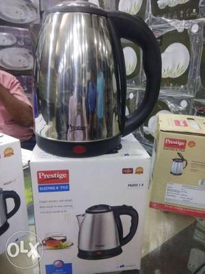 Black And Gray Prestige Electric Kettle With Box