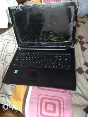 Black Laptop Computer With Charger