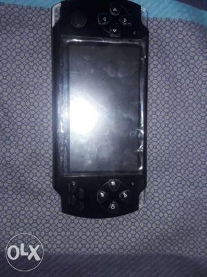 Black PSP Console with front rear camera and 8 GB storage