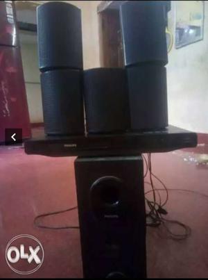 Black Philips 5.1 Channel Speaker